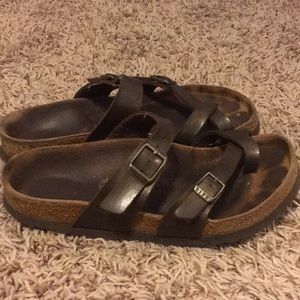 Birkenstocks - brown leather!